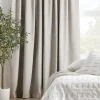 Bouclair Taupe Chita Back Tab Blackout Curtain* Sheer Curtains & Window Sheer Panels|Blackout Window Curtains