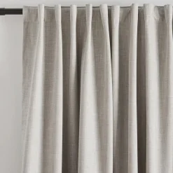 Bouclair Taupe Chita Back Tab Blackout Curtain* Sheer Curtains & Window Sheer Panels|Blackout Window Curtains