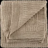 Bouclair Taupe Ribba Throw* Decorative Throws & Blankets