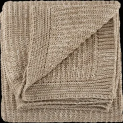 Bouclair Taupe Ribba Throw* Decorative Throws & Blankets