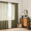 Bouclair Taza Back-Tab/Rod-Pocket Curtain* Sheer Curtains & Window Sheer Panels|Room Darkening & Light Filtering Curtains