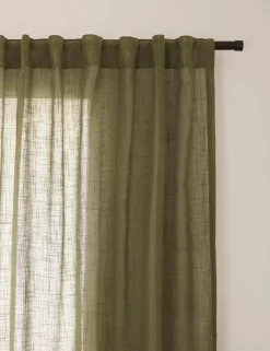 Bouclair Taza Back-Tab/Rod-Pocket Curtain* Sheer Curtains & Window Sheer Panels|Room Darkening & Light Filtering Curtains
