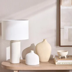 Bouclair Textured Ceramic Table Lamp* Table Lamps