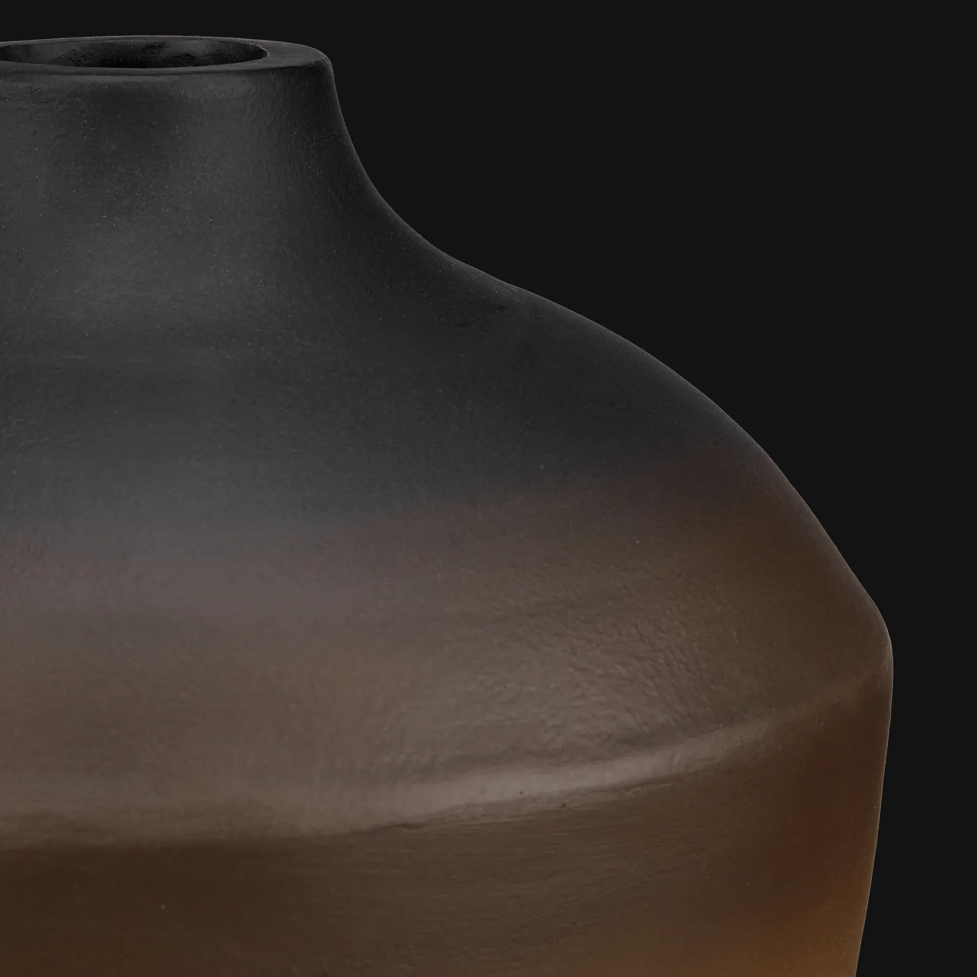 Bouclair 2-Tone Brown Vase* Modern Decorative Vases|Home Decorative Items & Objects