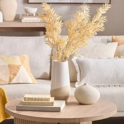 Bouclair 2-Tone Ceramic Table Vase* Modern Decorative Vases|Home Decorative Items & Objects