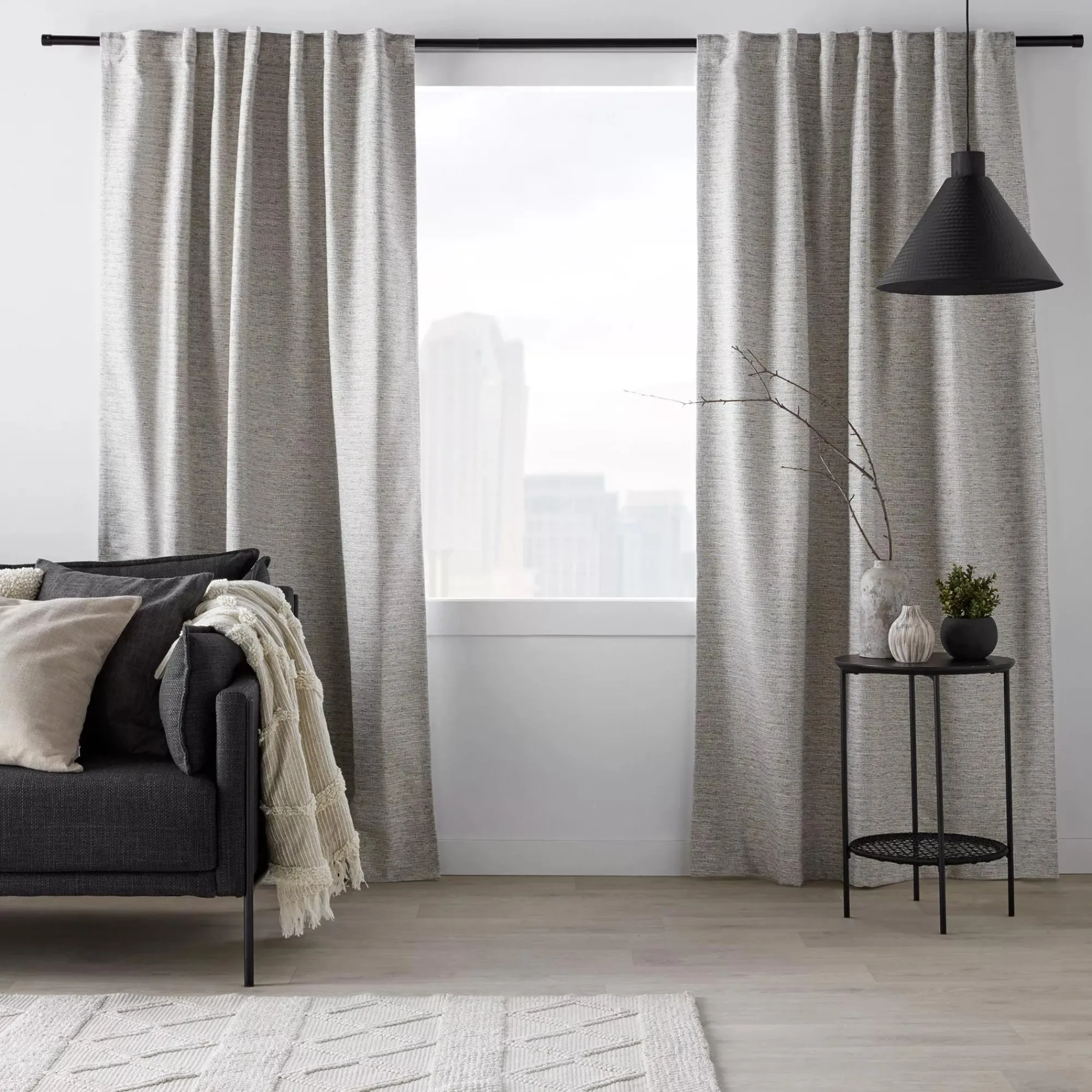 Bouclair Turner Back Tab Blackout Curtain* Sheer Curtains & Window Sheer Panels|Blackout Window Curtains