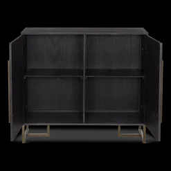 Bouclair Two-Door Chevron Veneer and Metal Buffet* Furniture Accessories|Buffet Tables & Credenzas