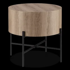 Bouclair Veneer and Metal Side Table* Side Tables|Coffee Tables & Side Tables