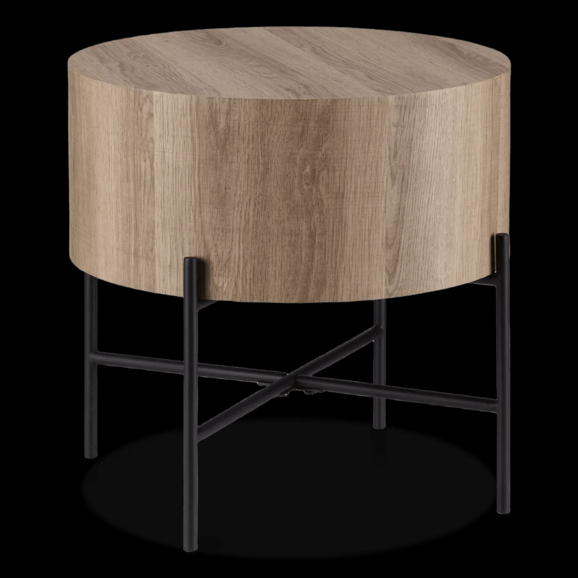 Bouclair Veneer and Metal Side Table* Side Tables|Coffee Tables & Side Tables