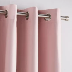 Bouclair Vintage Pink Chambray Blackout Curtain* Sheer Curtains & Window Sheer Panels