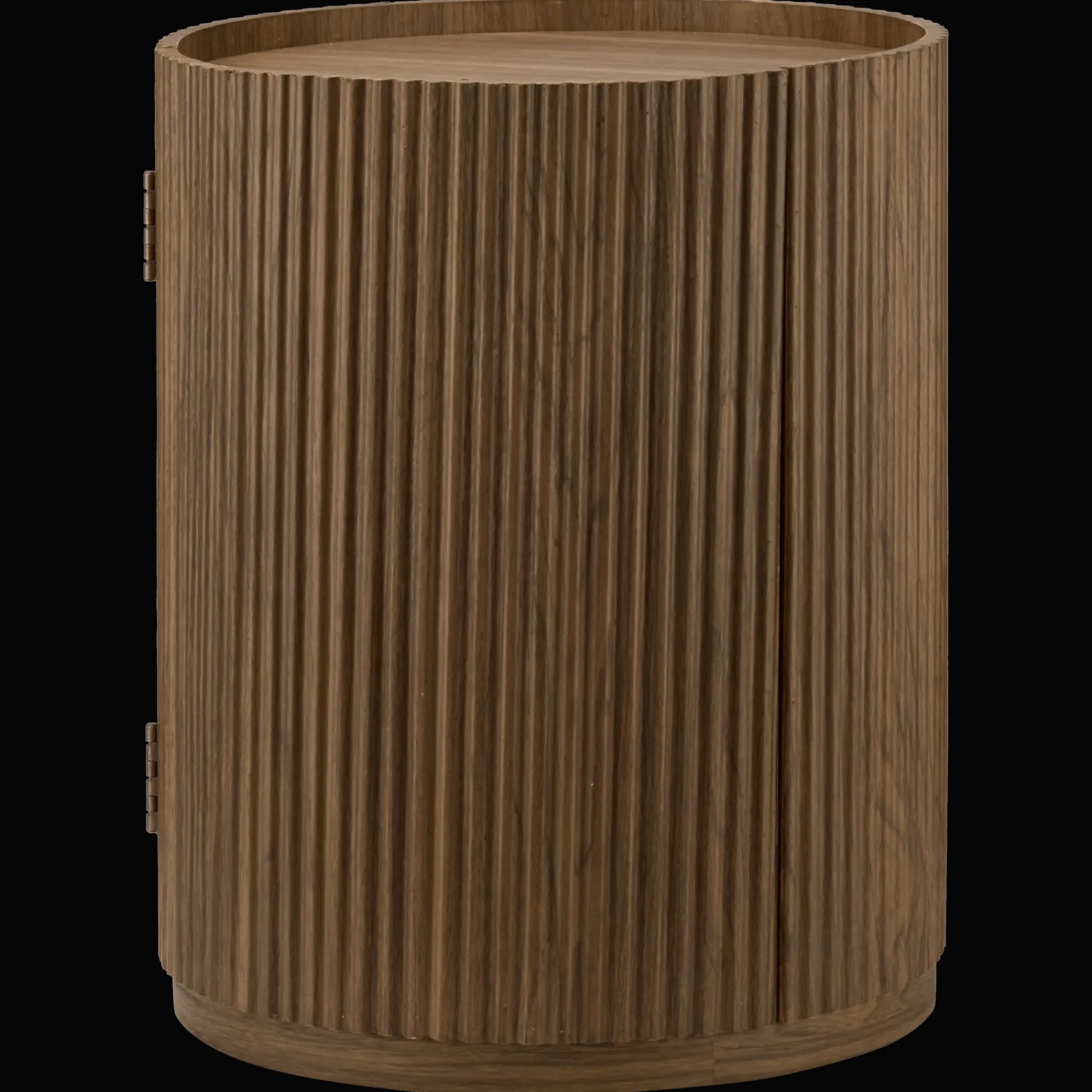 Bouclair Walnut Side Table with Hidden Storage* Side Tables|Coffee Tables & Side Tables