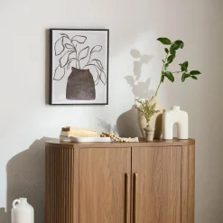 Bouclair Walnut Veneer Buffet With Two Doors* Furniture Accessories|Buffet Tables & Credenzas