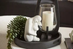 Bouclair Waterfall Eucalyptus in Black Pot* Artificial Plants