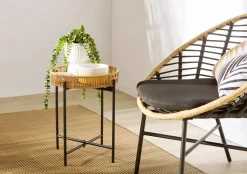 Bouclair Waterfall Eucalyptus in White Hourglass Pot* Artificial Plants