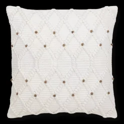 Bouclair Wendi Diamond Loops & Beads Decorative Pillow* Junior Throw Pillows