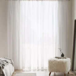 Bouclair White Carla Sheer Curtain* Sheer Curtains & Window Sheer Panels