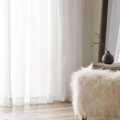 Bouclair White Carla Sheer Curtain* Sheer Curtains & Window Sheer Panels