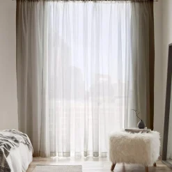 Bouclair White Carla Sheer Curtain* Sheer Curtains & Window Sheer Panels