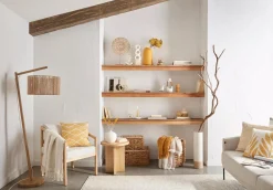 Bouclair White Ceramic Oval Vase with Rope on Handles* Modern Decorative Vases|Home Decorative Items & Objects