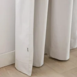 Bouclair White Chita Back Tab Blackout Curtain* Sheer Curtains & Window Sheer Panels|Blackout Window Curtains