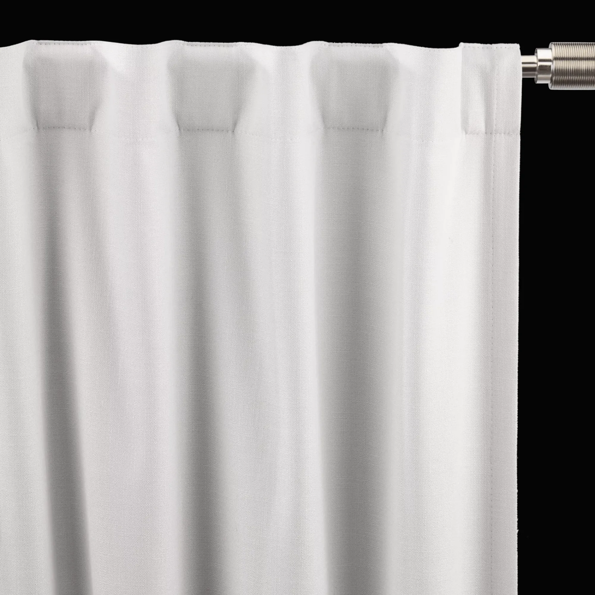 Bouclair White Chita Back Tab Blackout Curtain* Sheer Curtains & Window Sheer Panels|Blackout Window Curtains