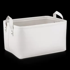 Bouclair White Chita Storage Basket with Handles* Storage Baskets & Hampers|Storage & Baskets