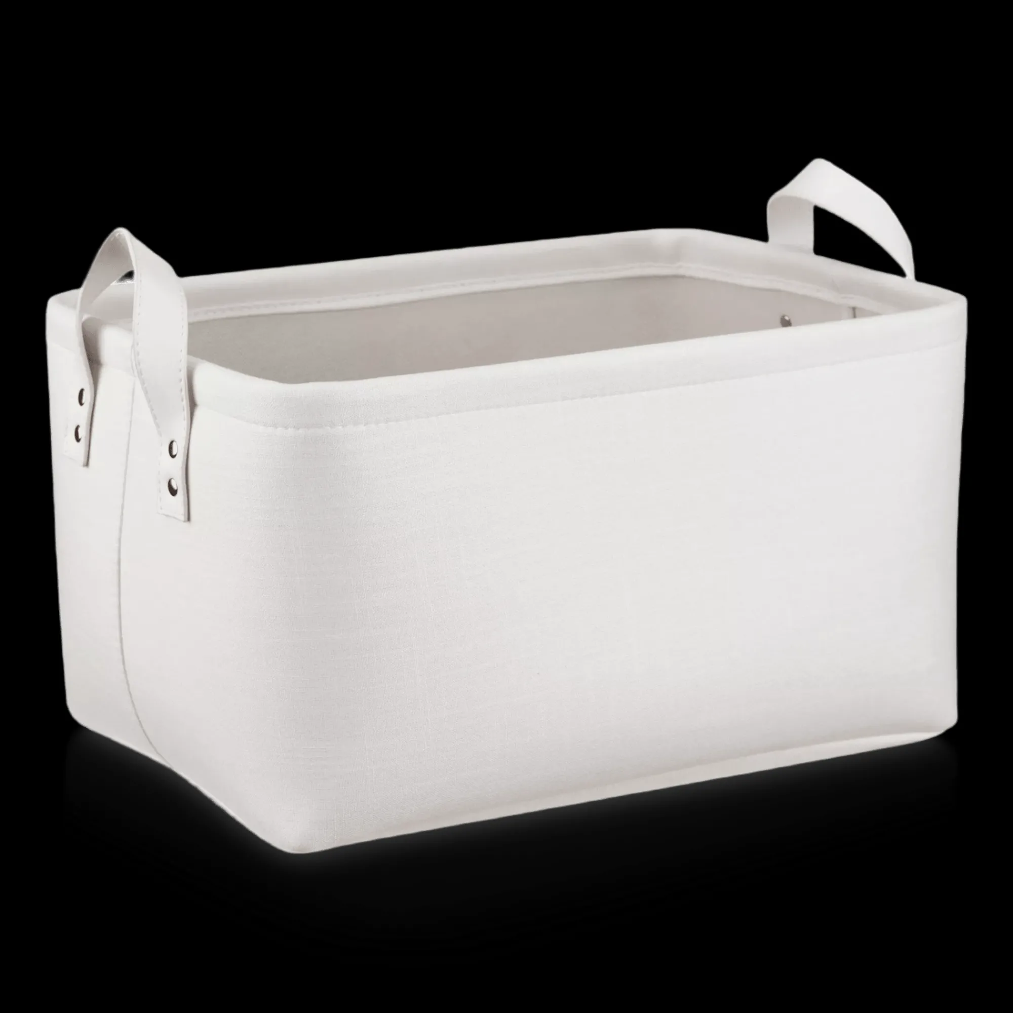 Bouclair White Chita Storage Basket with Handles* Storage Baskets & Hampers|Storage & Baskets