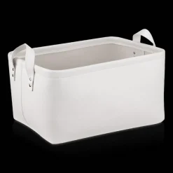 Bouclair White Chita Storage Basket with Handles* Storage Baskets & Hampers|Storage & Baskets