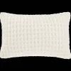 Bouclair White Cory Chenille Decorative Lumbar Pillow* Nursery Throw Pillows
