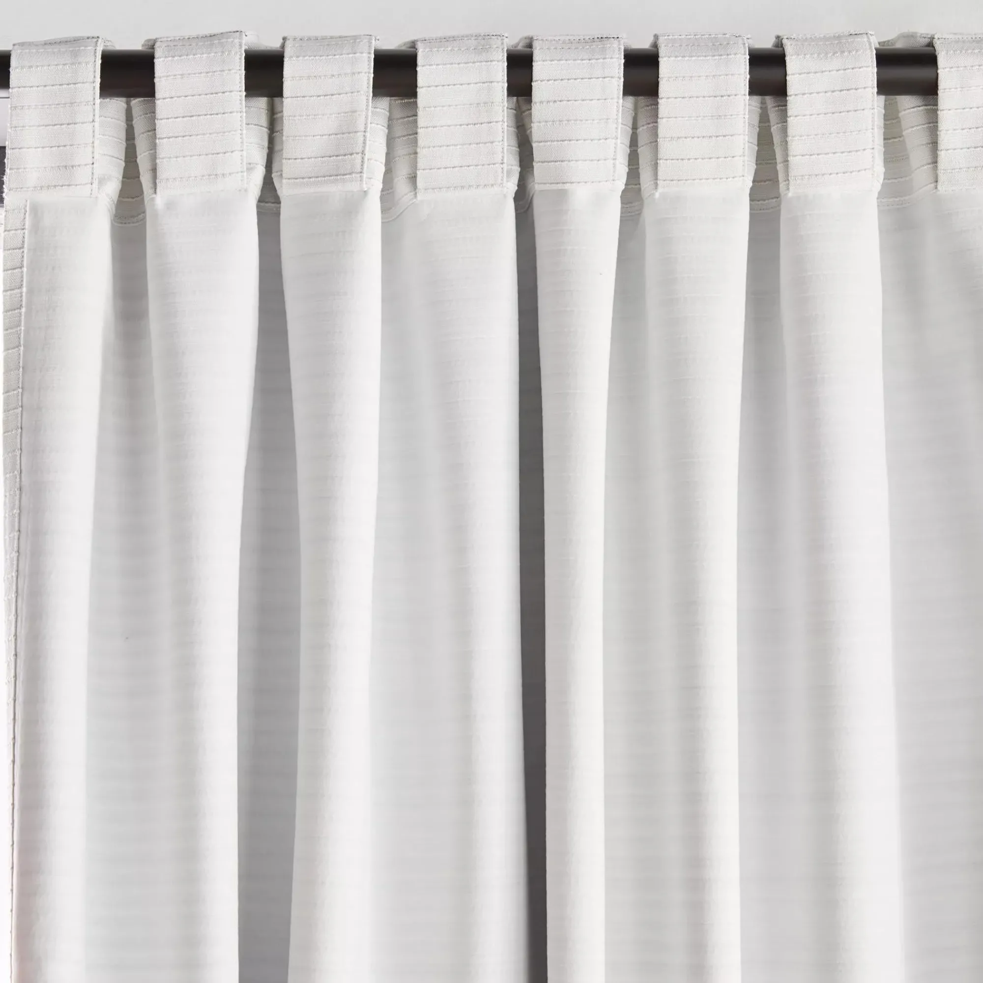 Bouclair White Dayni Blackout Back-Tab Curtain* Sheer Curtains & Window Sheer Panels|Blackout Window Curtains