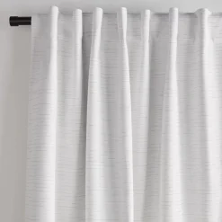 Bouclair White Dayni Blackout Back-Tab Curtain* Sheer Curtains & Window Sheer Panels|Blackout Window Curtains