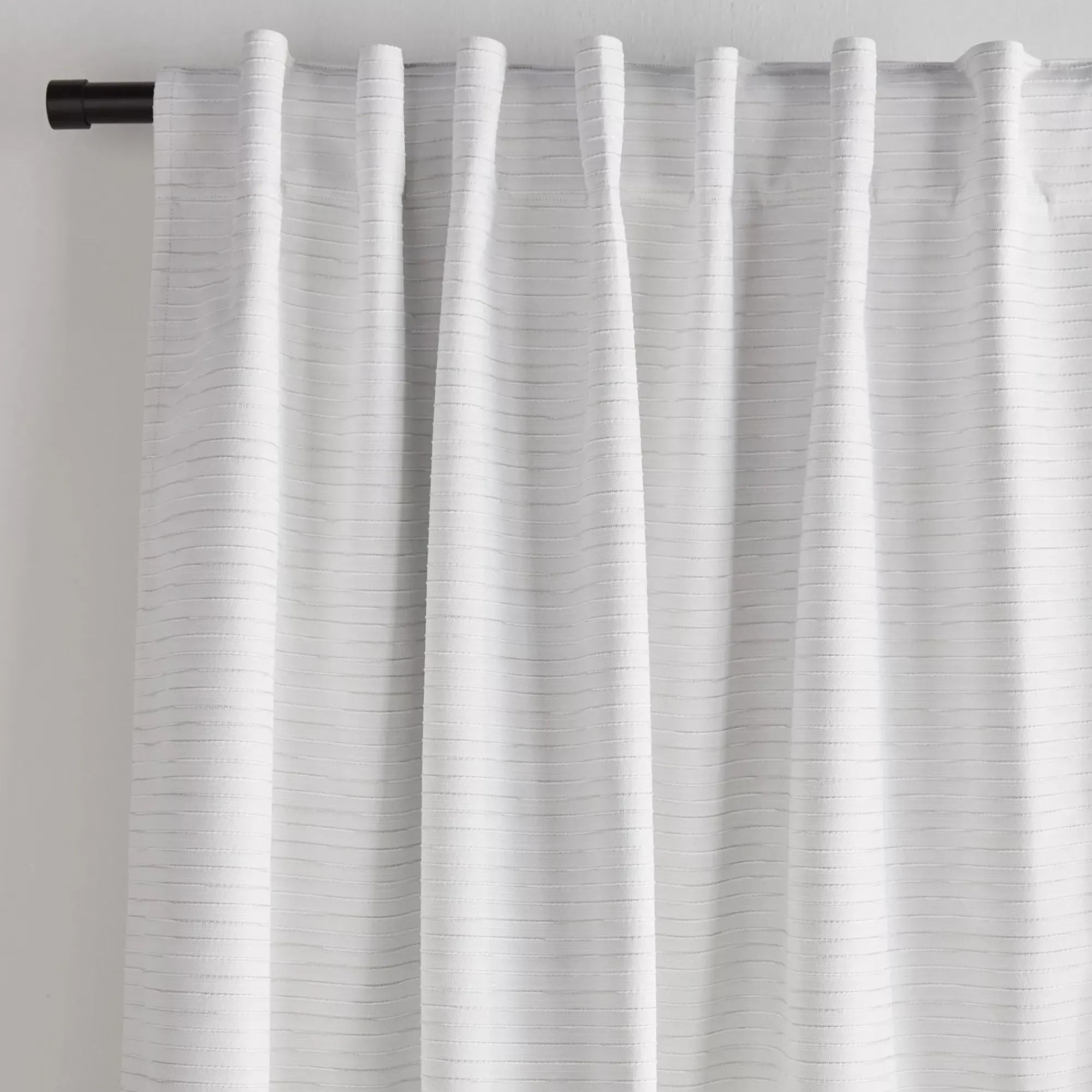 Bouclair White Dayni Blackout Back-Tab Curtain* Sheer Curtains & Window Sheer Panels|Blackout Window Curtains