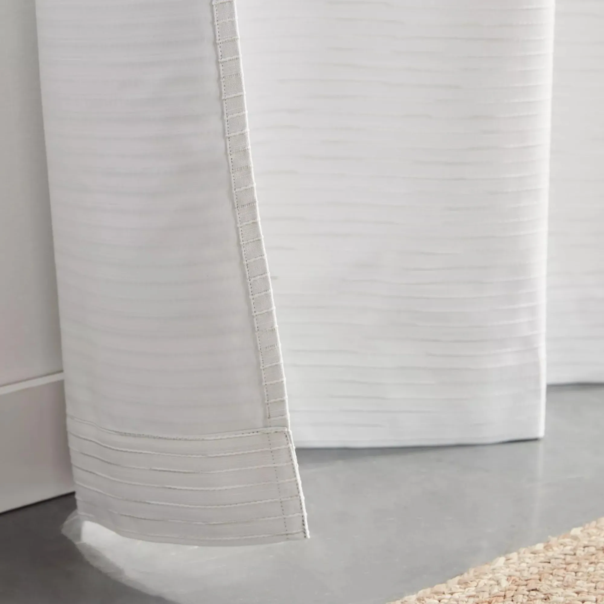 Bouclair White Dayni Blackout Back-Tab Curtain* Sheer Curtains & Window Sheer Panels|Blackout Window Curtains