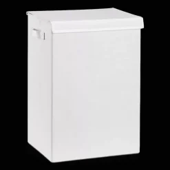 Bouclair White Foldable Hamper* Storage Baskets & Hampers|Storage & Baskets