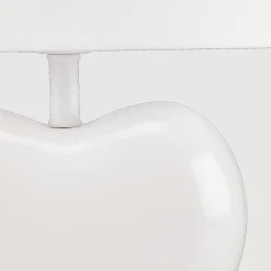 Bouclair White Heart Shaped Table Lamp* Junior Lighting
