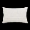 Bouclair White Lindy Lumbar Decorative Pillow* Decorative Throw Pillows