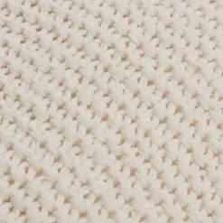 Bouclair White Lonny Knit Throw Pillow* Decorative Throw Pillows