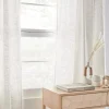 Bouclair White Nuk Back-Tab/Rod-Pocket Curtain* Sheer Curtains & Window Sheer Panels
