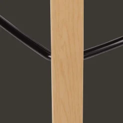 Bouclair White Plastic and Wood Metal Veneer Counter Stool* Furniture Accessories|Bar & Counter Stools