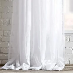 Bouclair White Rod Pocket Sheer Curtain* Sheer Curtains & Window Sheer Panels