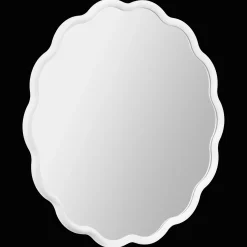 Bouclair White Scalloped Mirror* Junior Wall Decor & Mirrors