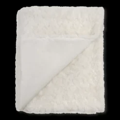 Bouclair White Sheep Faux Fur Throw* Decorative Throws & Blankets