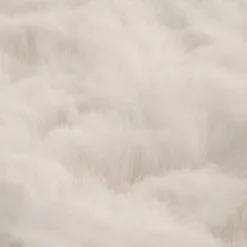 Bouclair White Sheep Faux Fur Throw* Decorative Throws & Blankets