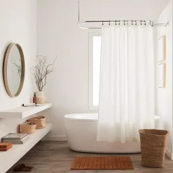 Bouclair White Waffy Essential Shower Curtain* Shower Curtains