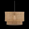 Bouclair Wood & Rattan Ceiling Lamp* Ceiling Lamps