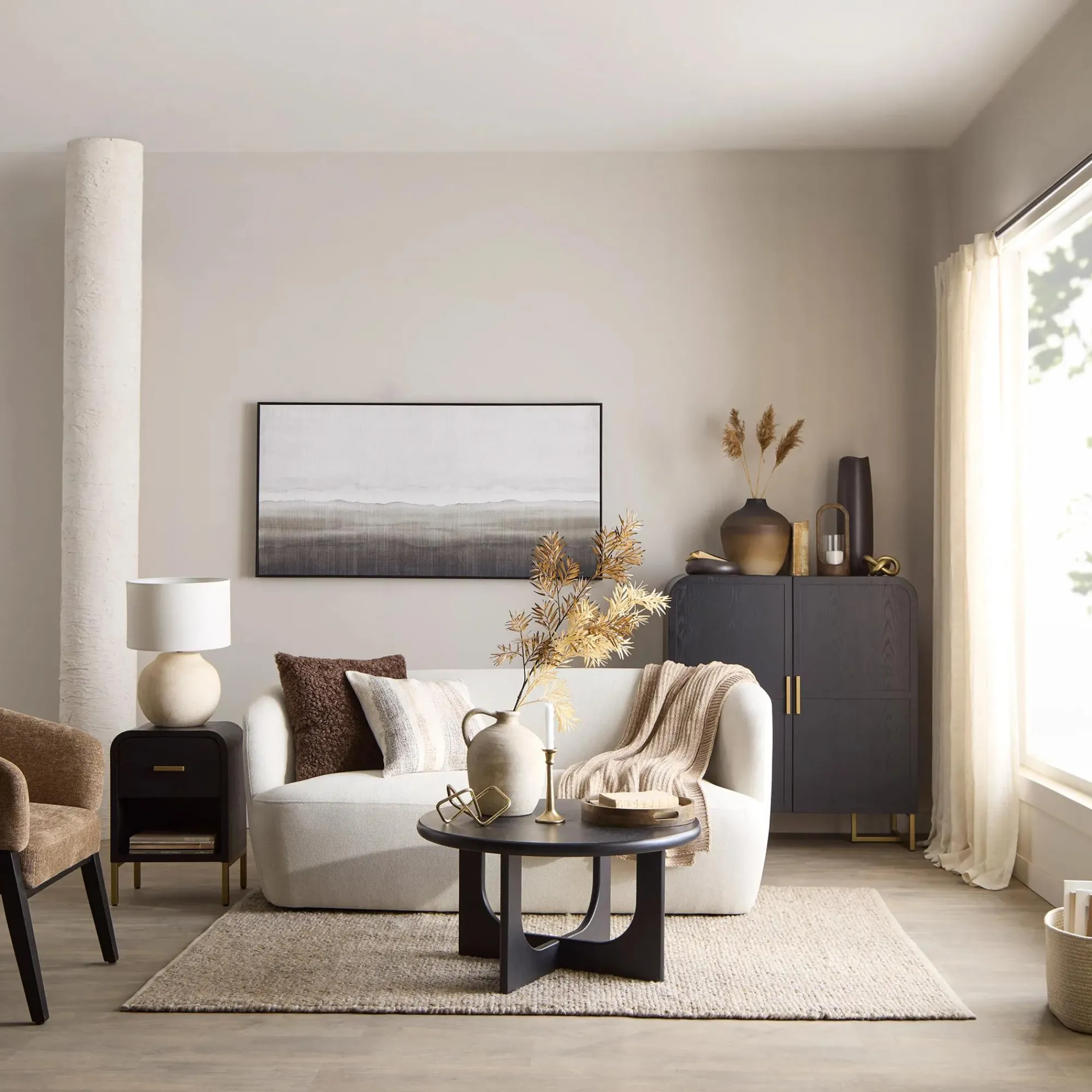 Bouclair Wood and Gold Buffet* Furniture Accessories|Buffet Tables & Credenzas