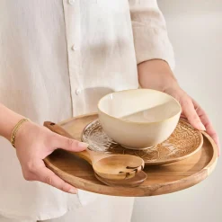 Bouclair Wood Plate* Dinnerware|Kitchen & Dining Accessories