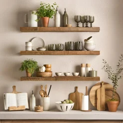 Bouclair Wood Tray with Stand* Dinnerware