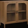 Bouclair Wooden Veneer Buffet with Glass Doors* Furniture Accessories|Buffet Tables & Credenzas