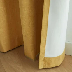 Bouclair Yellow Chita Blackout Curtain* Sheer Curtains & Window Sheer Panels|Blackout Window Curtains